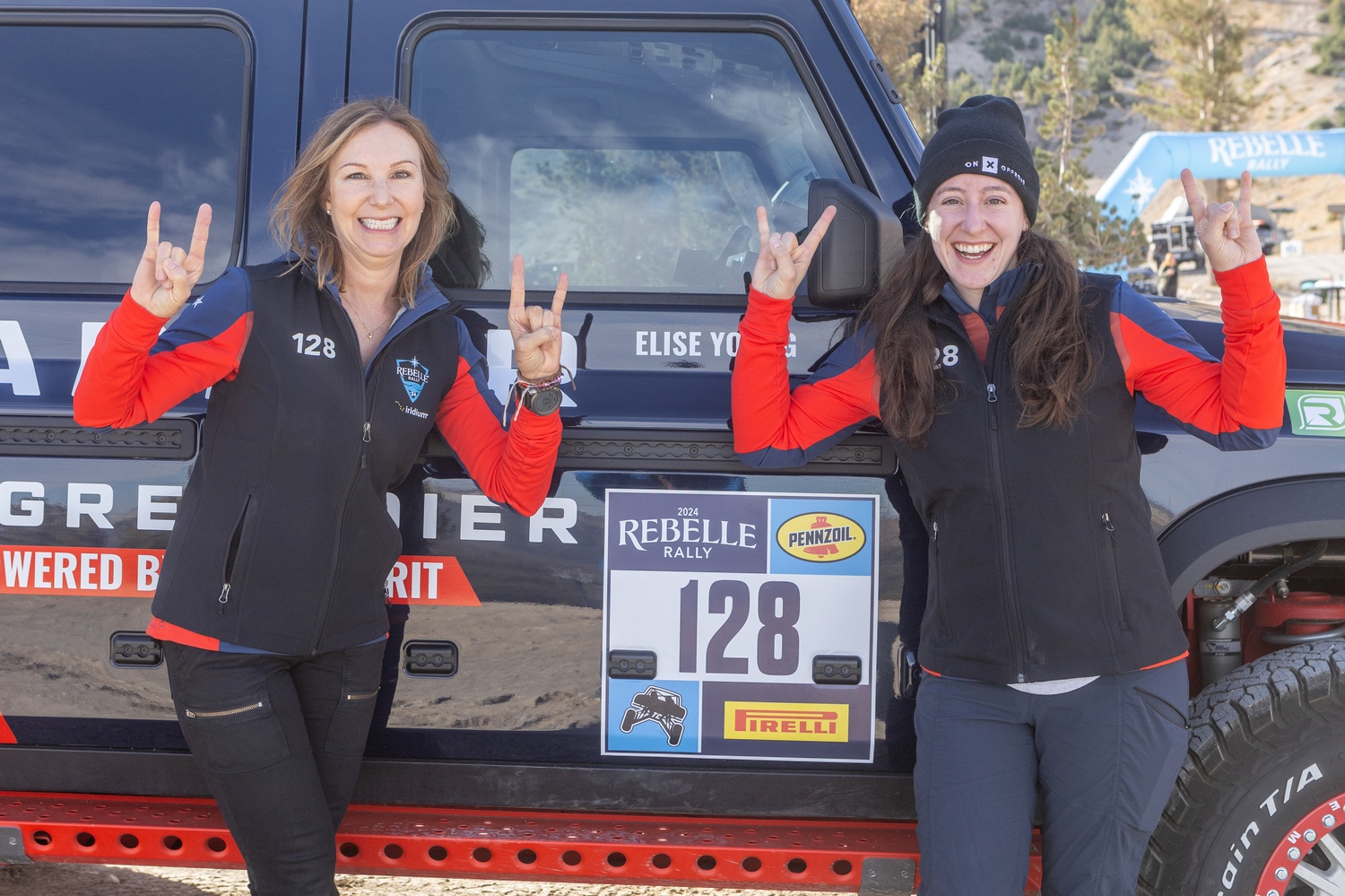 Team 128 - Warner Grins & Grit - Rebelle Rally 2025